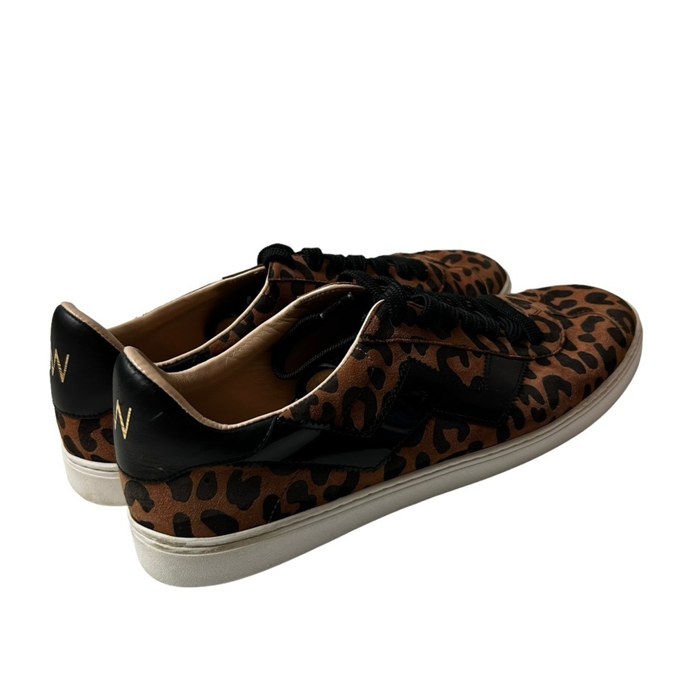 Stuart Weitzman Daryl Leopard Print Suede Leather… - image 8